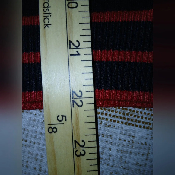 Joseph A red black turtleneck striped shirt Womens Small P NWT office wear - Picture 9 of 10